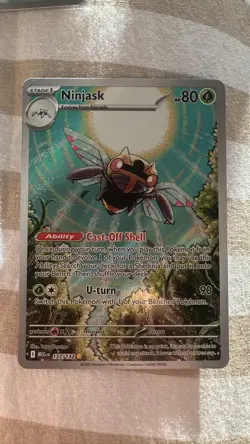 Ninjask 137/132 Mega Evolution Pokemon Card Rare Holo Mint Condition - Image 1