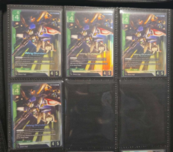 NEW! Wing Gundam x4 Play Set - NM - Gundam Card Game TCG [ST02-001] - Image 1