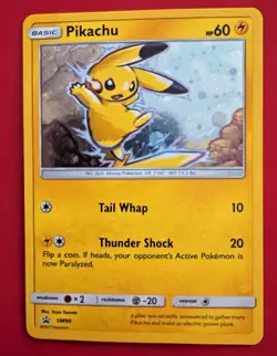 Pikachu SM98 Black Star Holo Promo Card Sun and Moon - Image 1