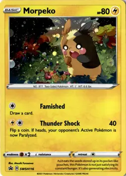 Morpeko Promo SWSH: Sword & Shield Promo Cards SWSH012 NM - Image 1