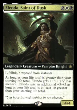 Elenda, Saint of Dusk (borderless) (foil) Foundations - Image 1