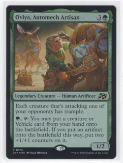 #173 2025 Aetherdrift Foil Oviya, Automech Artisan Rare - Image 1