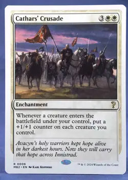 Cathars' Crusade - MTG - (White Border) Mystery Booster 2 - Excellent NM - Image 1
