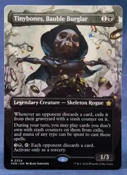 Tinybones, Bauble Burglar (Borderless) - MTG - Foundations FDN - NM - Image 1