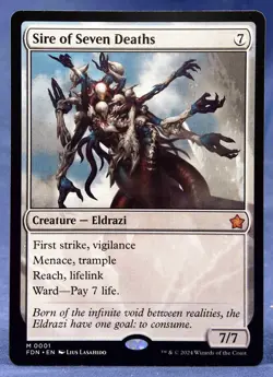 Sire of Seven Deaths - MTG - Foundations FDN - NM - Image 1