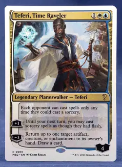 Teferi, Time Raveler - White Border - MTG - Mystery Booster 2 - Excellent NM - Image 1