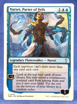 Narset, Parter of Veils -White Border- MTG - Mystery Booster 2 - Excellent NM - Image 1