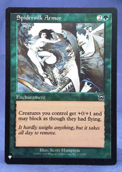 Spidersilk Armor - MTG - The List Reprints - Excellent NM - Image 1