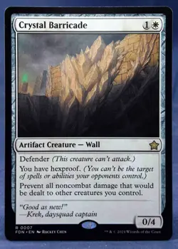 Crystal Barricade - MTG - Foundations FDN - NM - Image 1