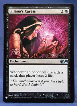 Liliana's Caress - MTG - The List - Excellent NM - Image 1