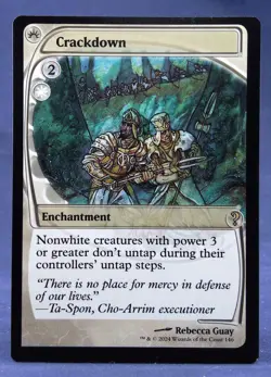 Crackdown (Future Sight) - MTG - Mystery Booster 2 - Excellent NM - Image 1