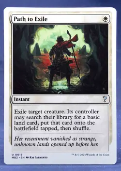 Path to Exile (White Border) - MTG - Mystery Booster 2 - Excellent NM - Image 1