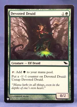 Devoted Druid (SHM) MTG The List Reprints - Excellent NM - Image 1