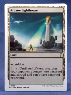 Arcane Lighthouse (White Border) - MTG - Mystery Booster 2 - Excellent NM - Image 1