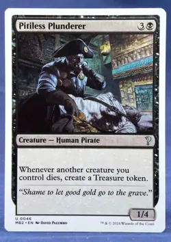 Pitiless Plunderer (White Border) - MTG - Mystery Booster 2 - NM Excellent - Image 1