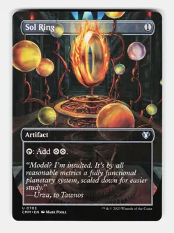 MTG: Sol Ring (Borderless) | Commander Masters 703 NM - Image 1