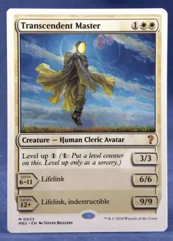 Transcendent Master (White Border) - MTG - Mystery Booster 2 - NM Excellent - Image 1