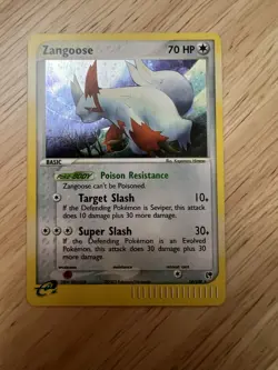 Pokemon Zangoose 14/100 EX Sandstorm Holo Rare NM- - Image 1