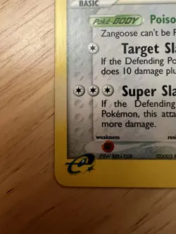 Pokemon Zangoose 14/100 EX Sandstorm Holo Rare NM- - Image 4