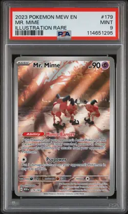 2023 POKEMON MEW EN-151 ILLUSTRATION RARE #179 MR. MIME PSA 9 ✅📦 - Image 1