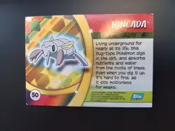 Pokemon Topps Advanced Challenge Holo Nincada - Image 2
