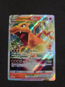 Pokemon TCG Charizard VSTAR Brilliant Stars 018/172 Holo Ultra Rare / Pack Fresh - Image 1