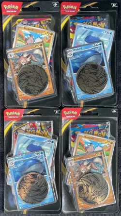 Pokemon Mega Evolution Premium Checklane Blisters Wailord & Lycanroc Lot of 4 - Image 1