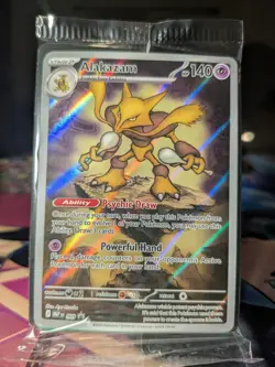 Pokemon TCG Alakazam MEP 009 Mega Evolution Black Star Promo Sealed - Image 1