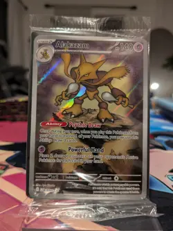Pokemon TCG Alakazam MEP 009 Mega Evolution Black Star Promo Sealed - Image 2