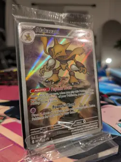 Pokemon TCG Alakazam MEP 009 Mega Evolution Black Star Promo Sealed - Image 3