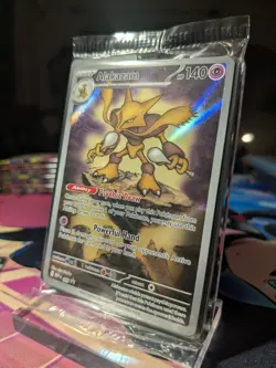 Pokemon TCG Alakazam MEP 009 Mega Evolution Black Star Promo Sealed - Image 4