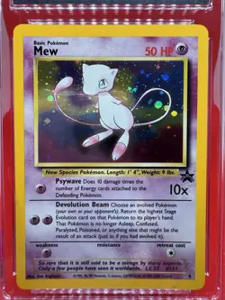 CGC GEM MINT 10 MEW Holo Black Star Promo Pokemon League 9 2000 Vintage TCG RARE - Image 2