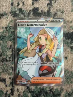 Lillie's Determination 169/132 Secret Rare Pokemon Mega Evolution Full Art NM - Image 2
