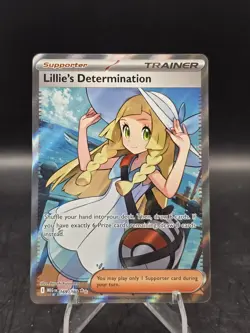 Pokemon TCG Lillie's Determination 169/132 Me01: Mega Evolution Holo NM - Image 1