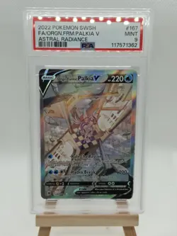 Origin Forme Palkia V PSA 9 167/189 Astral Radiance Holo Pokemon TCG Full Art - Image 1