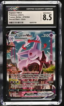 ESPEON VMAX Fusion Strike Holo Alt Art #270 CGC 8.5 Pokemon [Nostalgium] - Image 1