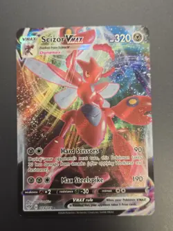 Pokemon Scizor VMAX #119/189 Swsh03: Darkness Ablaze Holo Full Art TCG NM - Image 3