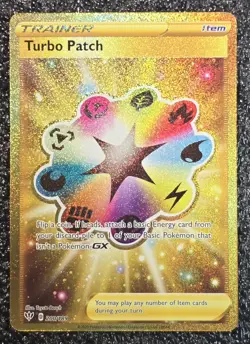 Pokemon TCG Turbo Patch Darkness Ablaze 200/189 Gold Secret Rare 2020 NM - Image 2