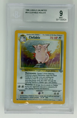 1999 Pokemon Jungle Clefable Holo 1/64 BGS 9 Mint English WOTC Vintage - Image 1