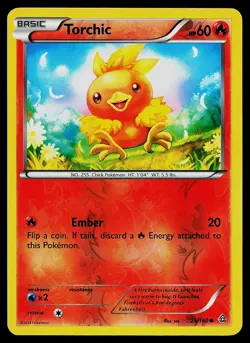 Pokemon XY - Primal Clash 25/160 Torchic Reverse Holo - Image 1