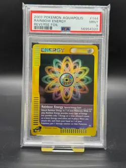Pokemon - PSA 9 - Rainbow Energy - Reverse Holo - #144 - Aquapolis - Image 1