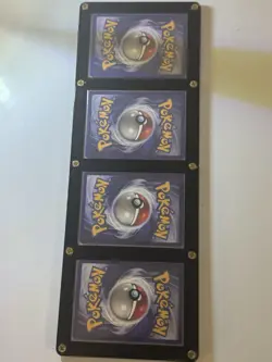 Pokemon Base Set - Charmander, Squirtle, Bulbasaur, Pikachu Framed - Image 3