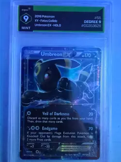 2016 Pokemon XY Fates Collide Umbreon EX #55/124 - Degree 9 (Mint) - Image 1