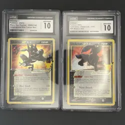 Pokemon Celebrations Gold Star Umbreon 17/17 & Greninja SWSH144 CGC 10 Gem Mint - Image 1