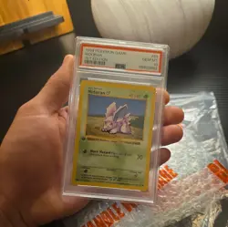 PSA 10 BASE SET 1ST EDITION SHADOWLESS NIDORAN 55/102 | POKEMON CARD | GEM MINT - Image 1
