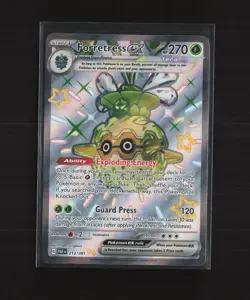 Forretress ex 212/091 Paldean Fates Shiny Full Art Holo Ultra Rare Pokemon Card - Image 1