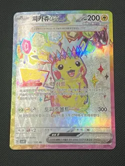 Pikachu ex SR 122/106 SV8 Super Electric Breaker - Pokemon Card Korean - Image 1