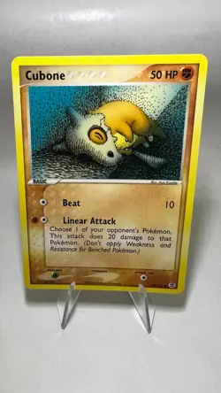 Cubone English Vintage Pokemon Card Excellent EX FireRed & LeafGreen - Image 1