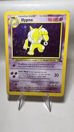 Hypno English Rare Holo Pokemon Card Vintage Lightly Played Fossil - Image 1