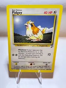 Pidgey Vintage Pokemon Card English Very Good Base Set 2 - Image 1